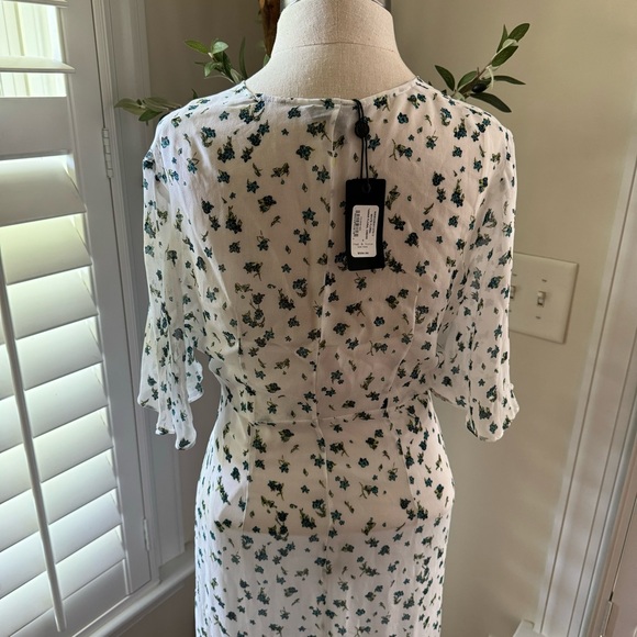 Nwt Rag and bone Tamar twist-front floral-print georgette maxi dress size 6 - Picture 11 of 13